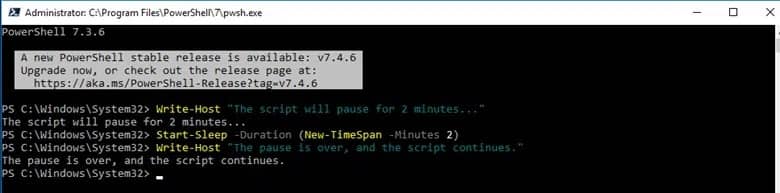 Using a Time Span