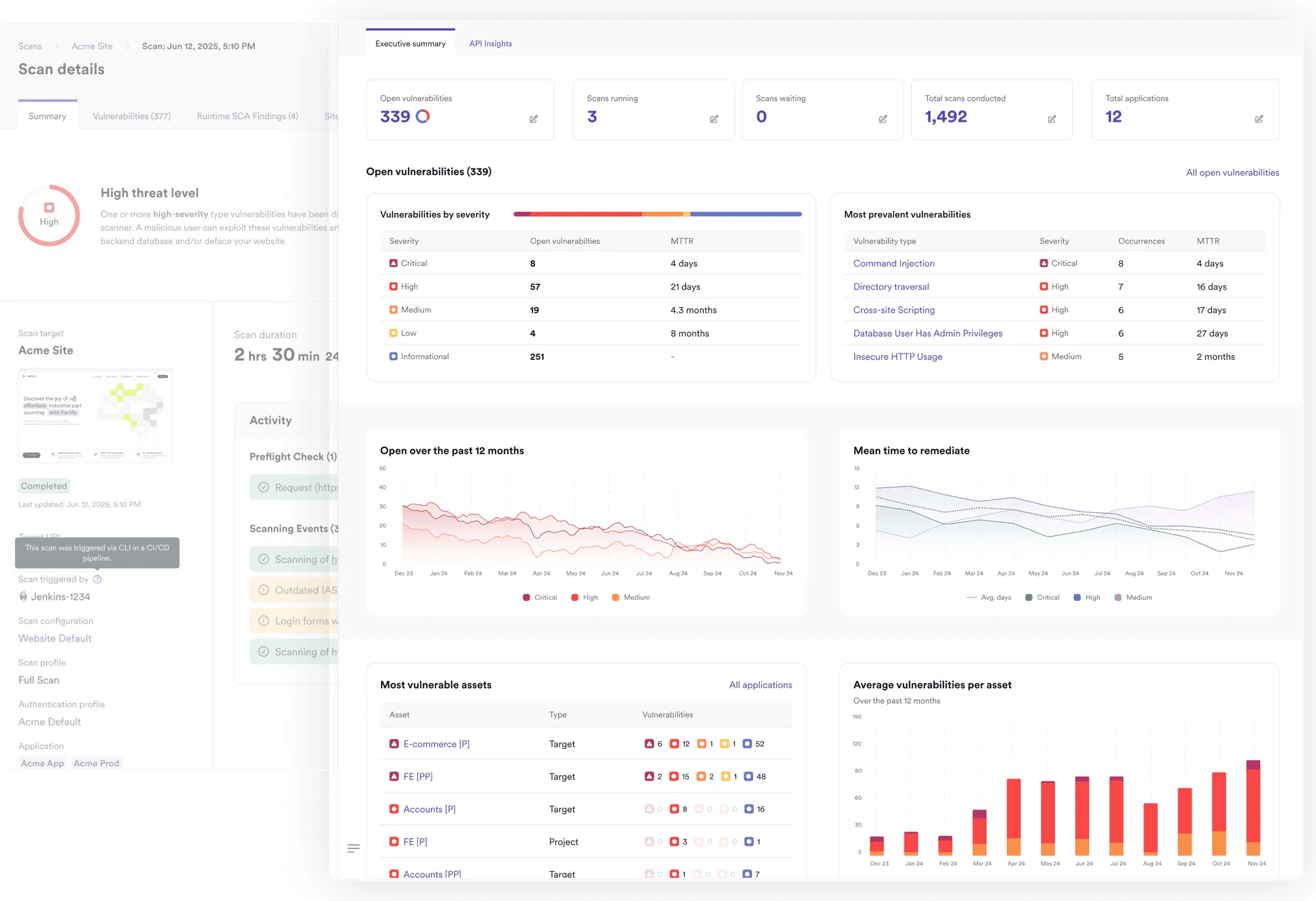 invicti aspm screenshot