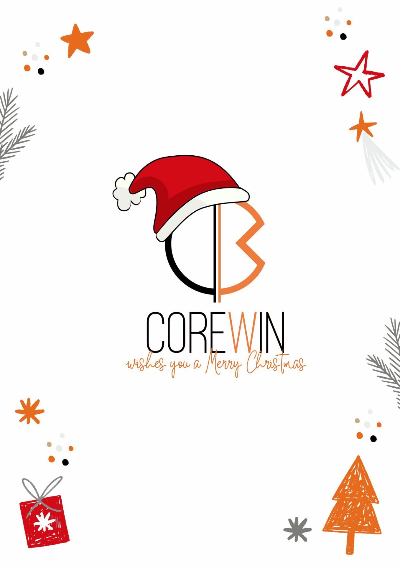 Red White Minimalist Christmas Notes A4 Document 