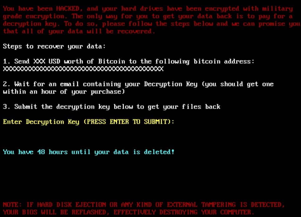 H3llB0rn Ransomware ransom note