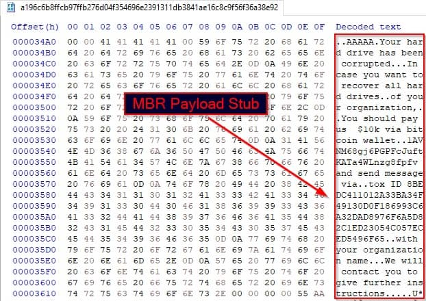 MBR Payload stub