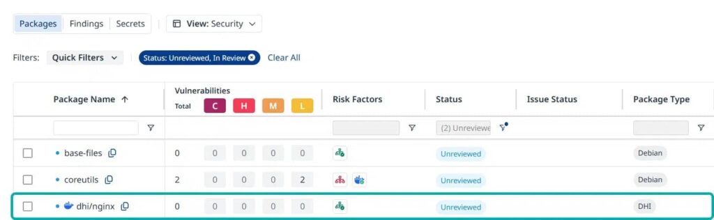 Mend Docker Hardened Images integration