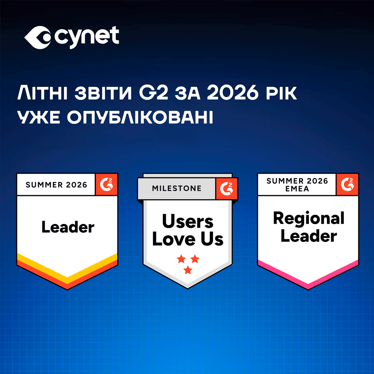 1 G2 Summer 2026 reports are live