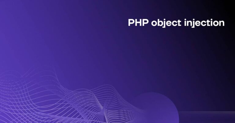 PHP object injection