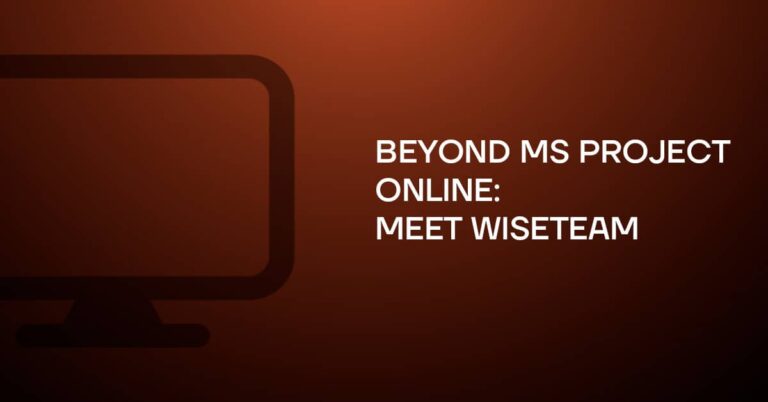 Beyond MS Project Online meat WiseTeam